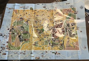 Jerusalem Karte 1981 Denkmäler Altstadt Straßen Jüdisches Viertel Tourist - Amir’s - Bild 1 von 12