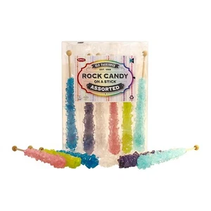 Rock Candy - Swizzle Sticks - Rock Candy Sticks - 6 Sticks - (Assorted) - Picture 1 of 4