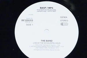 THE BAND -Live At The Schauspielhaus- LP 1976 BASF / MPS Promo Archiv-Copy mint - Picture 1 of 1