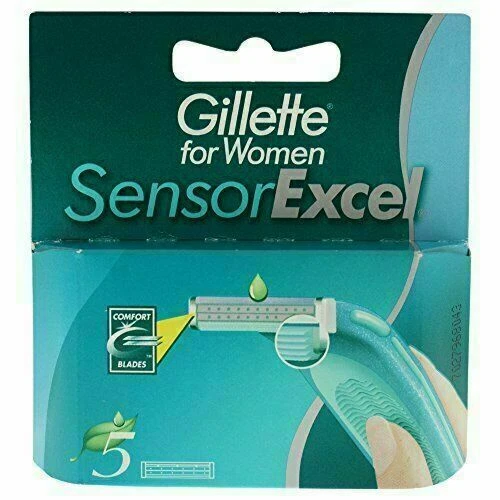 GILLETTE SENSOR EXCEL FOR WOMEN RICARICA RASOIO 5 LAMETTE DONNA 5 ORIGINALE - Imagen 1 de 1