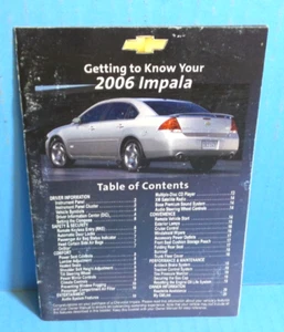 Chevrolet Impala 06 2006 manual del propietario conocer tu guía - Imagen 1 de 1