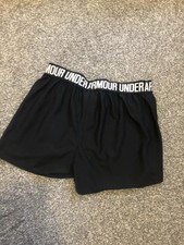 Under Armour Play Up 2.0 Black Shorts Womens Size XS