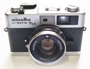 Vintage Minolta Hi-Matic 7s II 35mm Rangefinder Camera - Picture 1 of 3