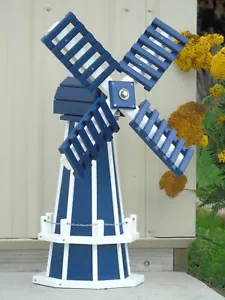 30" Poly Dutch Windmill (Patriot Blue with White trim) - Picture 1 of 2