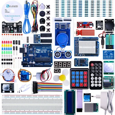 ELEGOO UNOR3 Arduino Projekt Baukasten Ultimate Starter Kit Zubehör 200 Teile - Bild 1 von 4