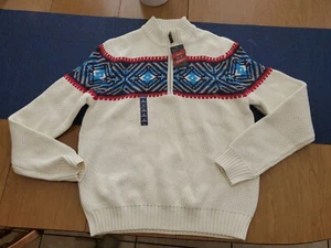 Mens Medium Izod SweaterCoast through the Holidays Collection long sleeve NEW  - Picture 1 of 7