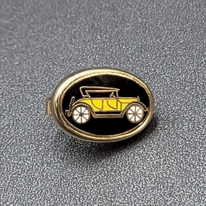 Vintage Swank Tie Clip Clasp Classic Car Cloisonne Enamel 1" - Picture 1 of 6