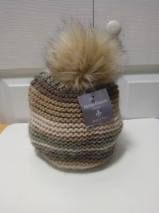 Sombrero de invierno Pom Pom Gorro para mujer talla única tejido a mano - Imagen 1 de 6