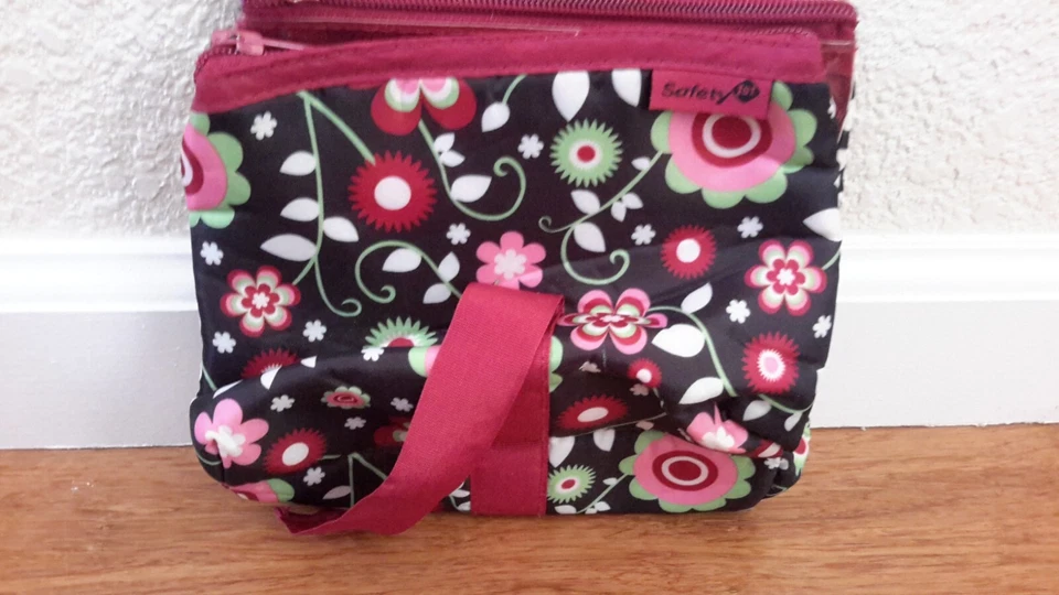 Kit Seguridad 1er Cuidado de Salud y Acicalamiento Bebé Floral Rosa Estuche VACÍO SOLO Foto 1 de 4