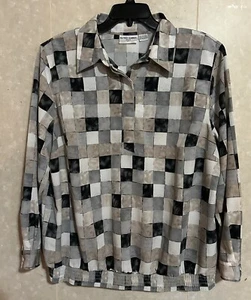 Alfred Dunner Blouse Womens Top Plus Size 22W Long Sleeve Multicolored - Bild 1 von 3