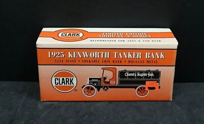 ERTL 1925 Kenworth Tanker Bank  Clark's Super Gas New In Original Box #815 - Image 1 of 4