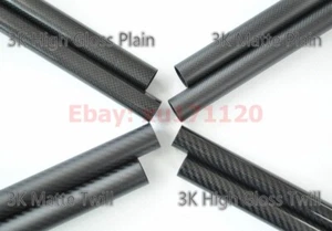 Carbon Fiber Tubes OD 6 8 10 12 14 16 18 20 22 23 24 25 27 30 40 carbon shaft - Picture 1 of 4