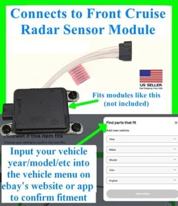 fits Kia Hyundai Front Cruise Control Radar Sensor Module Connector Plug Wiring - Picture 1 of 1