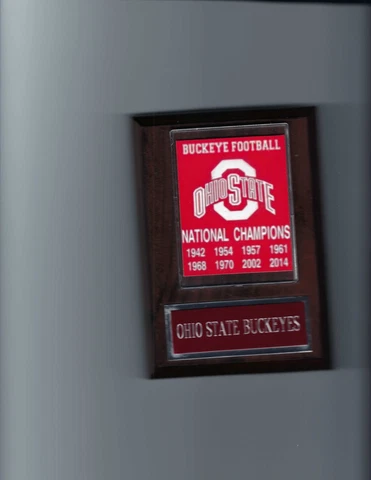 OHIO STATE BUCKEYES CHAMPIONS PLAQUE FOOTBALL NCAA NATIONAL CHAMPS Cover