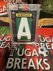 2019 PRESIDENT’S CHOICE SOLITAIRE GAME-USED NAMEPLATE FRANZ BECKENBAUER 1/1 - Picture 1 of 2