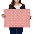 A2 - Pink Polka Dot Pattern Print Valentine Poster 59.4X42cm280gsm #46092