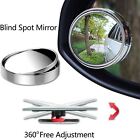  Universal Motorcycle 2 Silver CAR BLIND SPOT360º ROTATEABLE 
