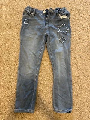 JEANS CHEROKEE AZULES CON PARCHES ESTRELLA NIÑAS 12 USADOS Foto 1 de 3