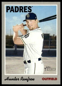 2019 Topps Heritage #130 Hunter Renfroe San Diego Padres Baseball - Picture 1 of 2