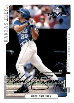 2000 Upper Deck MVP Silver Script Mike Sweeney  165 - Image 1 of 2
