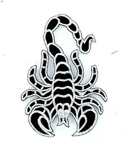 Patch patches embroidered iron on backpack scorpion racing scorpio motorcycle r2 - Picture 1 of 1