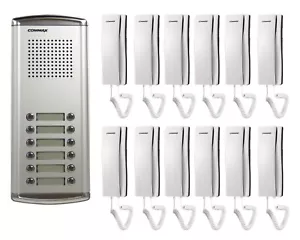 COMMAX 12-Apartment Audio Intercom KIT DR-12AM x1/ DP-SS x12/12V Power Supply x1 - Picture 1 of 3
