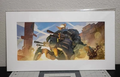 "Wrecking Ball" Edición Limitada Impresión Artística Blizzard Overwatch Foto 1 de 3