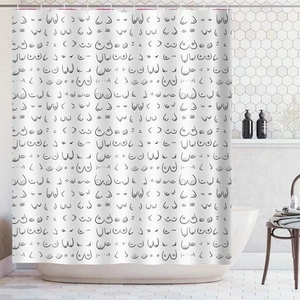 Sexy Shower Curtain Boob Feminine Bathroom Home Decoration Polyester Fabric M... - Picture 1 of 4