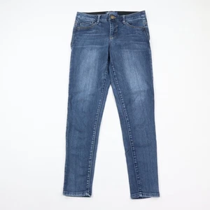 Pantalones de mezclilla Democracy para mujer 6 ajustados Ab Technology azul tiro medio lavado - Imagen 1 de 9