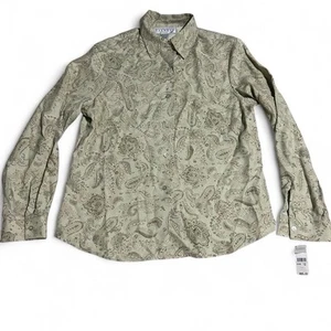 Blusa para mujer vintage Talbots beige cachemira seda talla 12 nueva con etiquetas - Imagen 1 de 4