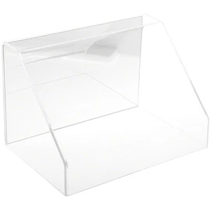 Plymor Clear Acrylic Slanted Front Case w/ No Base (Mirrored), 12"W x 8"D x 8"H - Picture 1 of 1