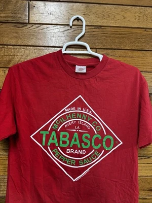 Рубашка Tabasco Brand мужская винтажная Mc Ilhenny Co. Tabasco перечный соус красная большой размер  - Изображение 1 из 4