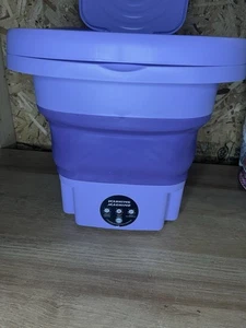Portable Washing Machine Mini Washer Foldable Washer and Spin Dryer Small Travel - Picture 1 of 4