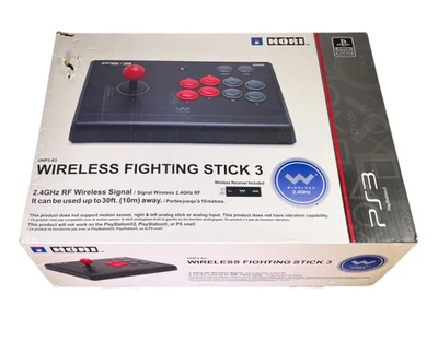HORI UHP3-63 Inalámbrico 2.4Ghz RF Fighting Stick 3 PlayStation 3 - Caja Abierta Foto 1 de 4