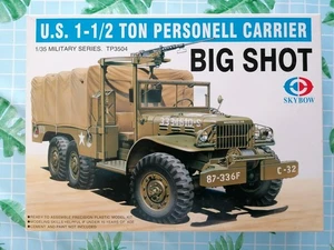SKYBOW 1/35 US 1-1/2 TON PERSONELL CARRIER BIG SHOT ITEM N° TP3504 - Foto 1 di 10