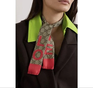 Extremely beautiful GUCCI Valentine s Limited Neck Bow GG Pattern Excellent Cond - Picture 1 of 5