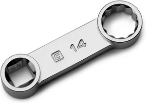 Capri Tools 3/8 in. Drive 14 mm Torque Adapter, 12-Point Box End 14 mm, Silver - Picture 1 of 7