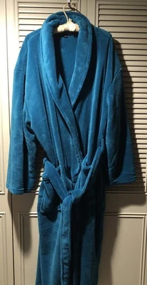 Alexander Del Rossa Suave. Albornoz de felpa 1X/2X verde esmeralda  Foto 1 de 4