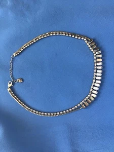 Kette Collier Swarovski Original, Silber weiß, ca. 40cm, top - Bild 1 von 5