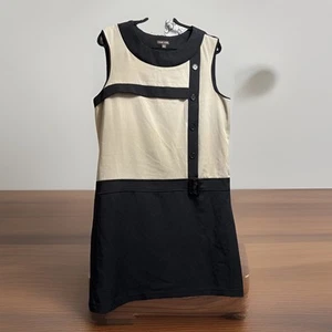 VOIR VOIR Womens Sleeveless Color Block Dress Sz 14 Polyester/Spandex - Picture 1 of 10
