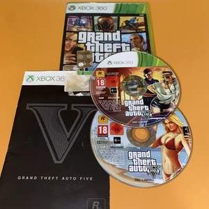 GTA 5 Grand Theft Auto V Xbox 360 Spiel Italienisch Komplett Mit Handbuch Funktioniert - Bild 1 von 7