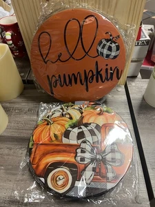 Halloween Herbst Herd Brenner Metallabdeckungen Brandneu 4er Set - Bild 1 von 6