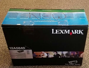 NEW Genuine Lexmark 12A5840 Black Toner Cartridge T610 T612 T614 T616 - Picture 1 of 1