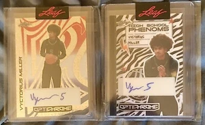 2 VYCTORIUS MILLER AUTO PRE PRODUCTION PROOFS #1/1 RC! Oklahoma State Cowboys - Picture 1 of 2