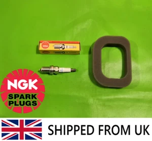 Service Kit Mountfield RS100 SP414 / HP414 NGK BCPR5ES Spark plug Air Filter - Picture 1 of 1