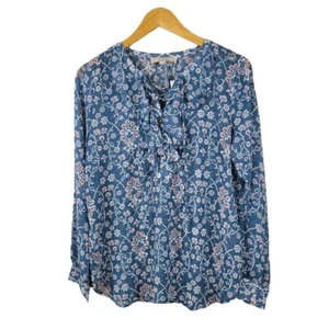 Loft Ann Taylor Neu mit Etikett Blumen Boho feminine gewebte Bluse Top XS - Bild 1 von 2