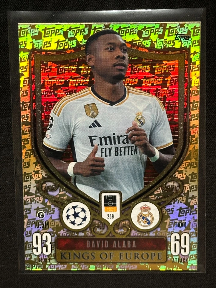 David Alaba Kings of Europe Champions League Topps Match Attax 2023/24 23/24 - Image 1 of 3