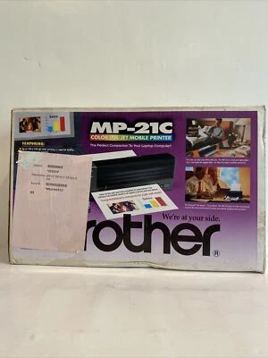 Brother MP-21C Mobile Inkjet Printer New Open Box + 2 Ink Cartridges Bundle - Image 1 of 4