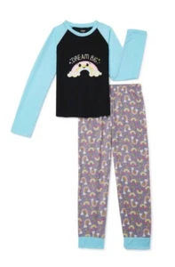 Girls 6-6X Medium Pajama Set Top & Super Soft Pants Rainbow 2-Piece NWT Pajamas - Picture 1 of 3