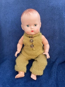 1950's 14" HARD PLASTIC BABY DOLL MADE IN ENGLAND - Picture 1 of 6